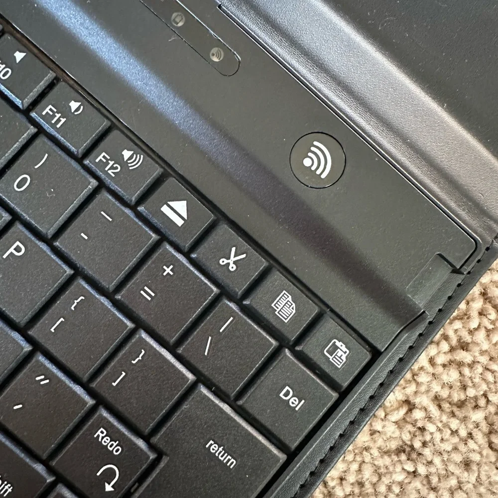 iHome Black Keyboard Case with Bluetooth